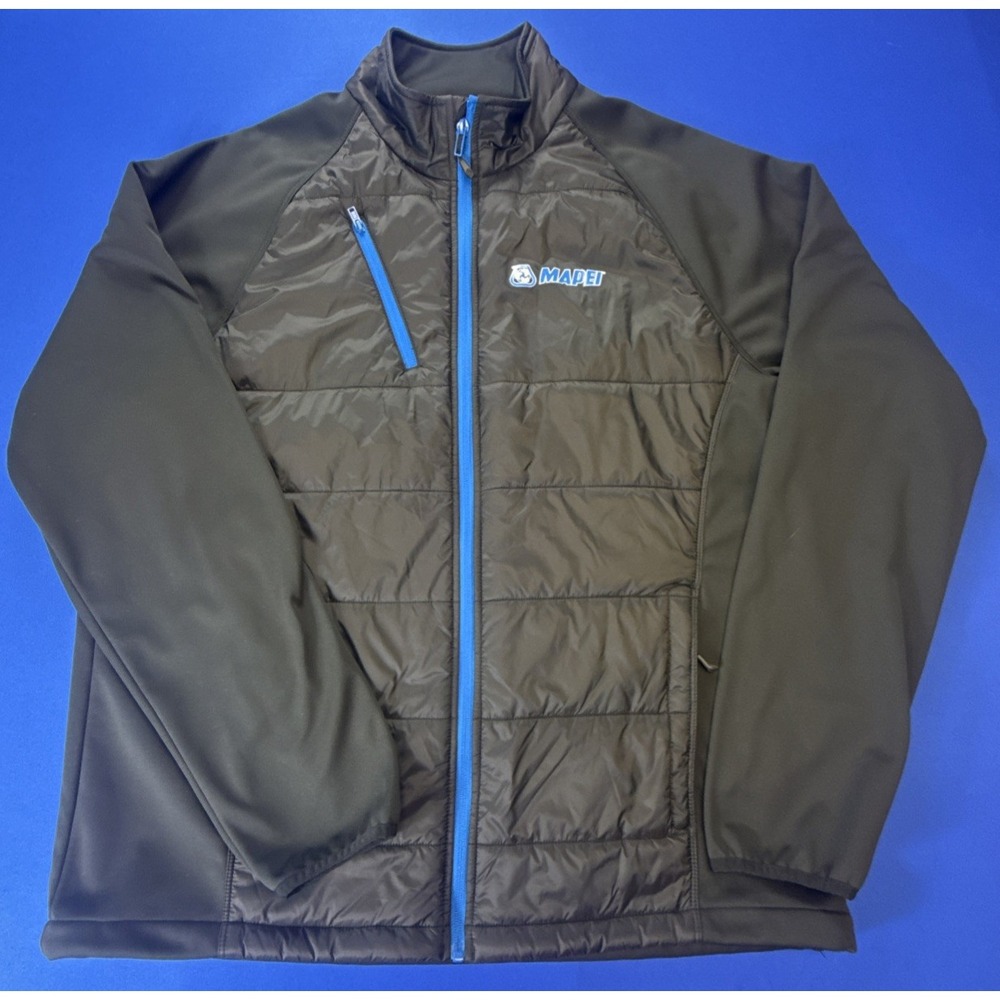 Mapei Wind Puffer Jacket Cycling Rider Insulated Full Zip Mens Size XL